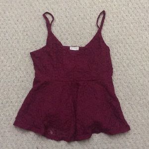 Maroon Garage flowy tank top
